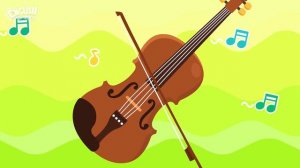Kids vocabulary - Musical instruments _ String Instruments - English educational video