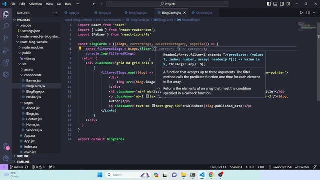 Modern Blog Website using React JS and Tailwind CSS | React Tailwind Project