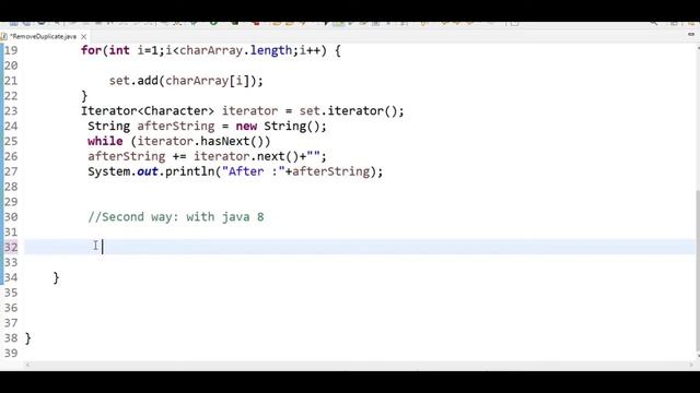 Remove duplicate characters from string in java | java 8 смотреть онлайн