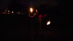 Перкуссионное фаер-шоу с поями