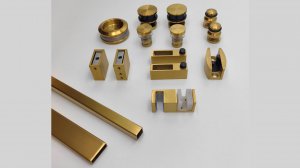 Брашированное золото (RG) раздвижная система FDS-1, FDS-33 и труба FDT-352, 353