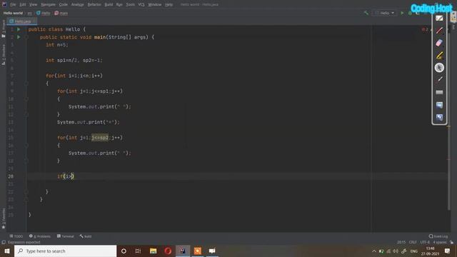 Star Pattern in Java | Star Pattern in Java using for loop | Star Pattern in Java Program смотреть онлайн