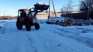 ?ТРАКТОР В ДЕЛЕ?!!!? Т-25 ЧИСТИМ СНЕГ? ПОГРУЗЧИК ТОРНАДО -500 ??