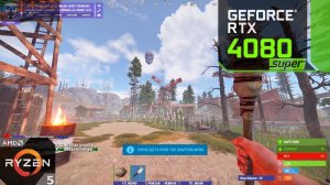RUST : RTX 4080 SUPER + Ryzen 7500F : 2K Ultra Graphics, DLSS ON/OFF