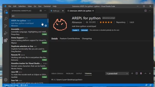 Python Extensions in VS Code