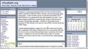Обзор интерфейса VirtualDub. Часть 1