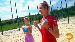 Волейбольная разминка: укрепляем руки. Доброе утро. Суббота. Фрагмент выпуска от 17.08.2024