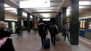 Москва 2108 станция метро Щёлковская зима день