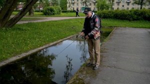 Ротан на спиннинг в городском парке