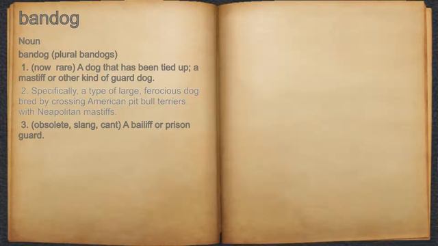 What does bandog mean? смотреть онлайн