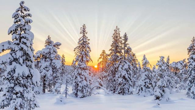 зимние пейзажи под музыку