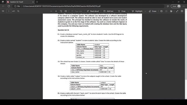 Data Base Task 16 |Normalized Database table | Java Institute | 1st year | Senuka Lesan смотреть онлайн