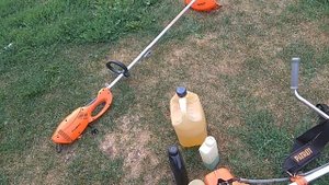 Косим траву триммером с леской?Чем лучше?Бензиновый триммер против электрического: что лучше??