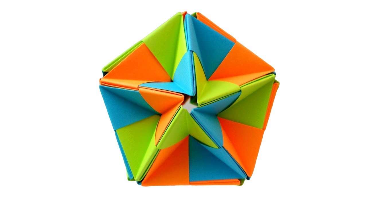 Оригами шар кусудама Kusudama by Mitsunobu Sonobe 30 units