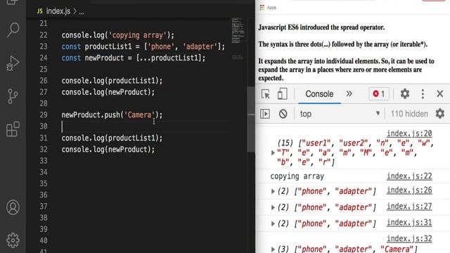 ES6 Tutorial #6: Spread Operator in Javascript | ES6 Feature| Modern Javascript 2021