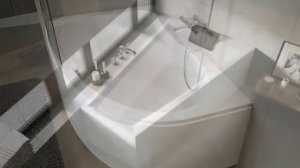 Акриловые асимметричные ванны