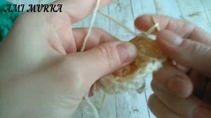 Этот цветок покорит ваше сердце. ? Объемный цветок с круглыми лепестками спицами. AMI MURKA