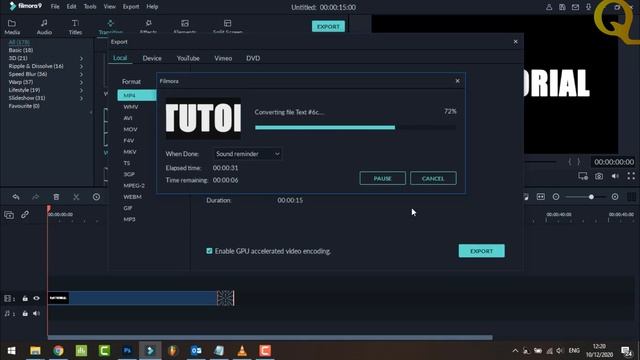 TUTORIAL FILMORA - MEMBUAT TEXT ZOOM TRANSITION EFFECT смотреть онлайн