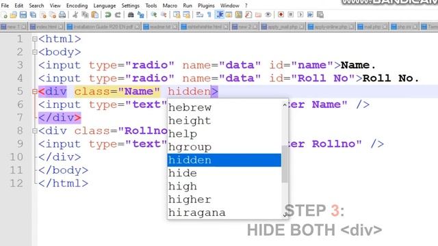 Display data on radio button click tutorial смотреть онлайн