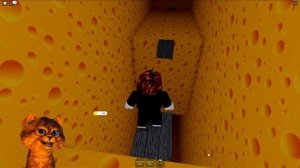 ГОЛОДНАЯ КРЫСА В РОБЛОКС cheese Escape Horror  #roblox