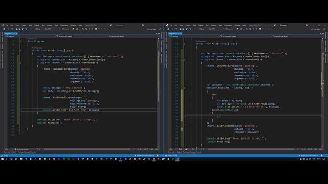 C# .Net Core e RabbitMQ Queues Produtor e Consumidor смотреть онлайн