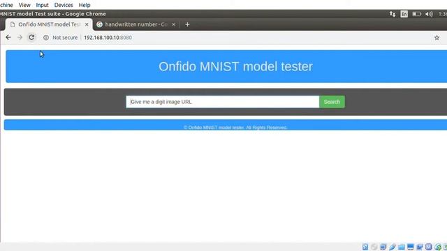 Web app to demonstrate the MNIST Data model tester. смотреть онлайн
