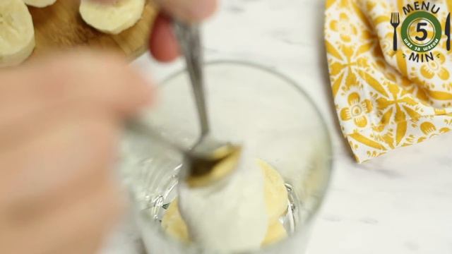 Десерт из творога с бананом . Рецепт шаг за шагом от menu5min