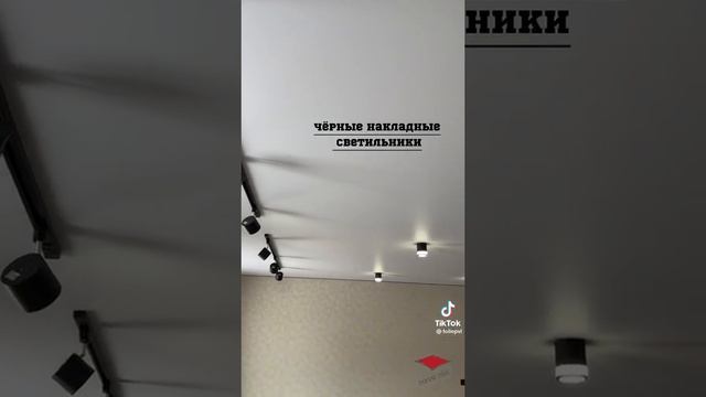 чёрная вставка на натяжной потолок