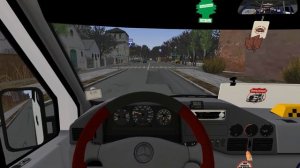 Маршрутка Mercedes Benz Sprinter 312D на карте Большая деревня