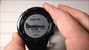 Suunto Core (Classic Black): Time lapse view of barometer