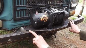 Установка лебёдки на ЛУАЗ.