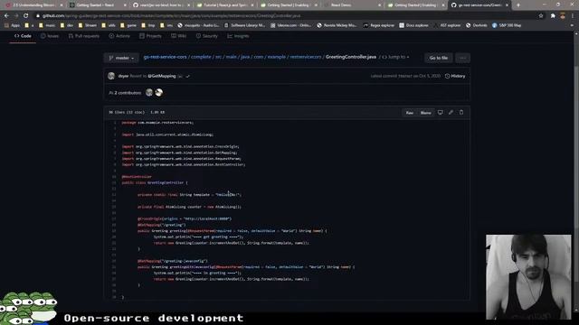 Open-source development (React.js + Spring Data Rest)