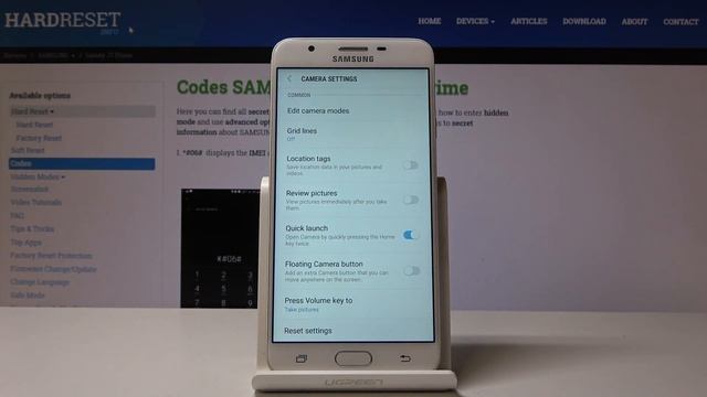 How to Fix Camera Settings in SAMSUNG Galaxy J7 Prime - Reset Camera смотреть онлайн