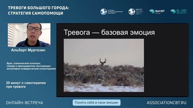 Альберт Муртазин «Самотерапия в КПТ при тревоге»
