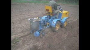 Самодельная картофелесажалка...