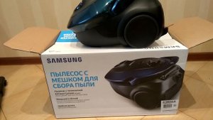 Пылесос Samsung VC2500M 460 вт распаковка