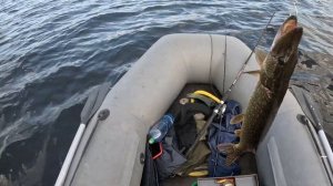 Нижняя княсьпа. Электромотор ЭПЛ-2(39 лет) . Открыл сезон рыбалки с лодки.