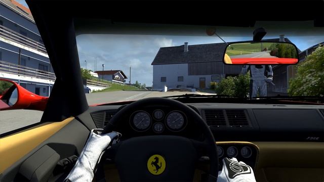 Ferrari F355 Berlinetta on countryside roads / Assetto Corsa gameplay (AC) смотреть онлайн