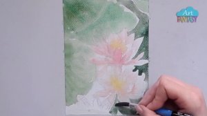 РИСУЕМ ЛИЛИИ НА ВОДЕ АКВАРЕЛЬЮ. КАК НАРИСОВАТЬ КУВШИНКИ