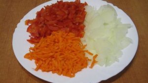 Макароны с куриной печенью и овощами