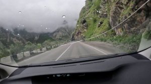 от Верхнего Ларса до Степанцминды на машине (июнь 2023)