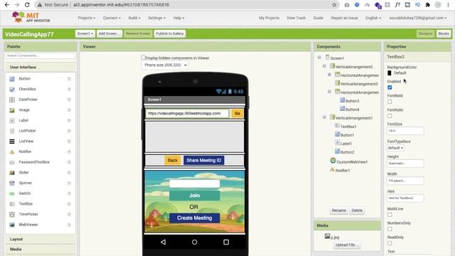 How To Make Video Calling App in MIT App Inventor 2 [ Part - 2| Final Part ]