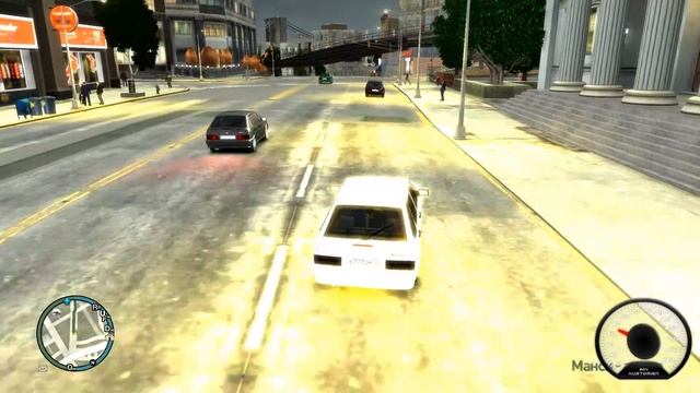 GTA IV Тест графики 2 / красивая,улучшенная графика. Мод, русские машины, Grand Theft Auto IV смотреть онлайн