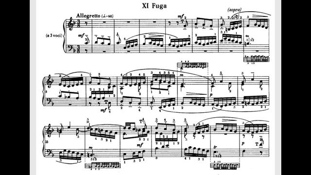 Иоганн Себастьян Бах ХТК 1 том Фа мажор J.S.Bach Prelude and fugue in F dur major notes ноты