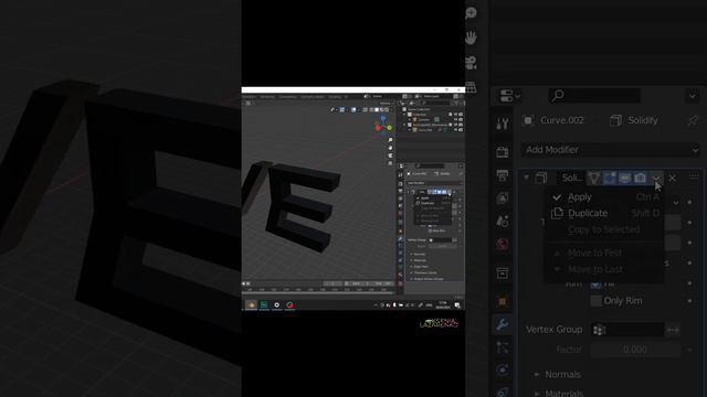 Как быстро сделать буквы-шарики в Blender? 🎈🦄👀 1 часть #blender #blendertutorial #tutorial #design