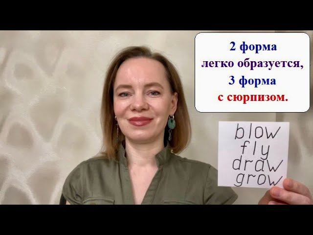 Неправильные глаголы Blow, Fly, Draw, Grow. #неправильныеглаголы #английскиеслова #английскийснуля