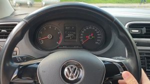 Тест стрелок приборной панели VW Polo sedan + активация остатка топлива в литрах