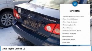 2006 Toyota Corolla T614236