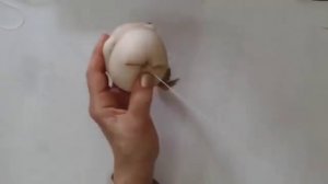 Кукла из капрона Бабушка. Сделать голову куклы из капрона. Схема утяжки лица.Muñeca estilo soft. 1