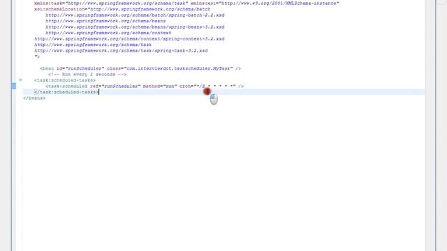 SPRING FRAMEWORK SCHEDULER XML DEMO смотреть онлайн